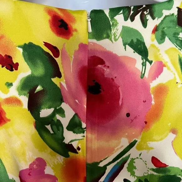 Alyx | Floral Print Dress | Front Pleated Detail - Picture 7 of 8